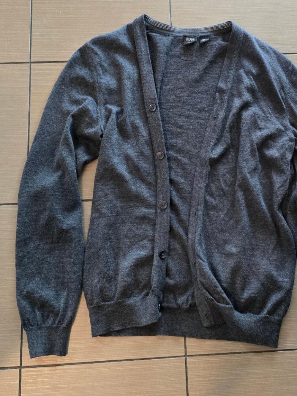 Men's Large Slim Fit 100% Extrafine Merino Wool